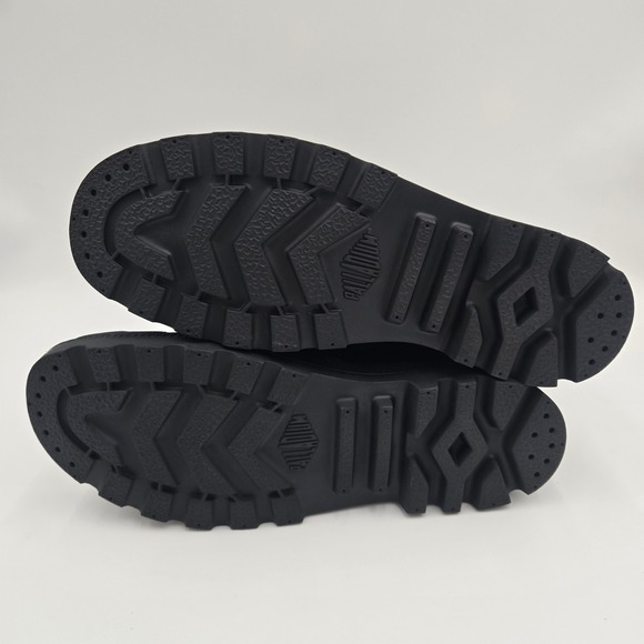 Palladium Baggy Men's Turn-down 02353-060-M Black/Black Canvas Combat Boots 10 - Picture 9 of 10